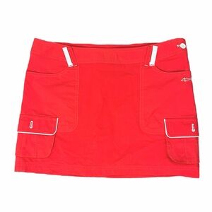 Red Women's Skort